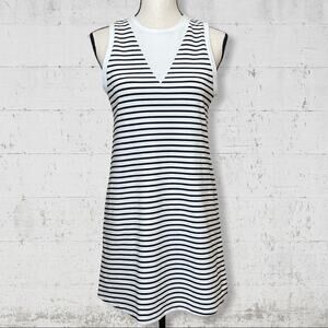 Zara Striped Tank Coastal Summer Dress Size Small Nautical Preppy